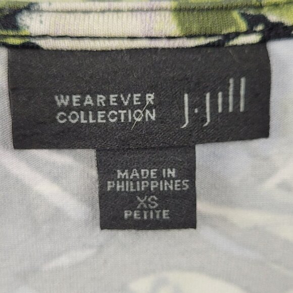 J. Jill Wherever Collection Black Floral Shift Dress 2D301 XSP - Picture 2 of 6